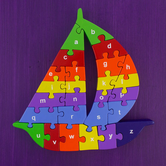 Wooden Puzzle SailBoat