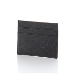 Two-Tone Leather Travel Card Holder
