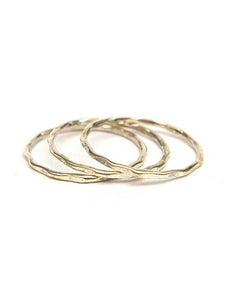 Stacking Rings -Textured