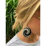 Telephone Wire Disc Earrings -variety of colors