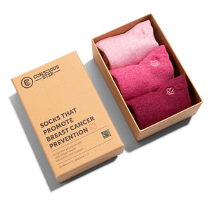 Socks That Promote Breast Cancer Prevention -3 Pack