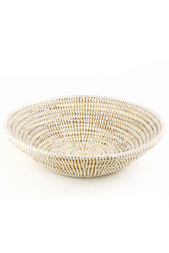 Solid White Grain Basket Medium