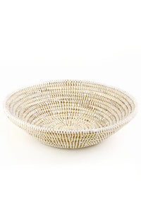 Solid White Grain Basket