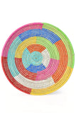 Multicolor Block Pattern Grain Basket